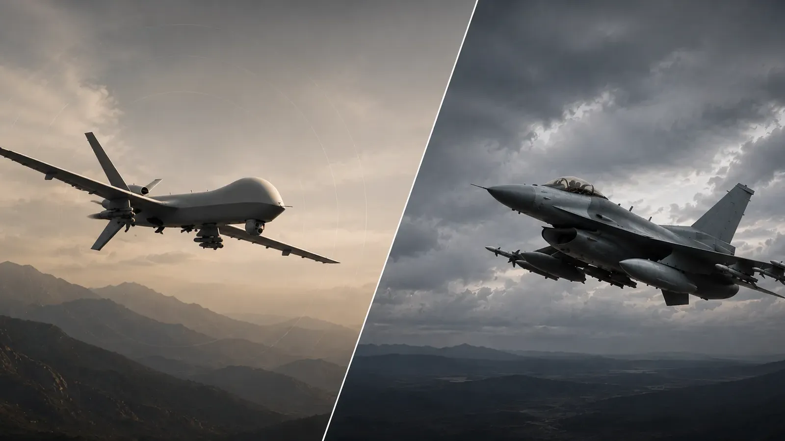 Drones vs traditional air power
