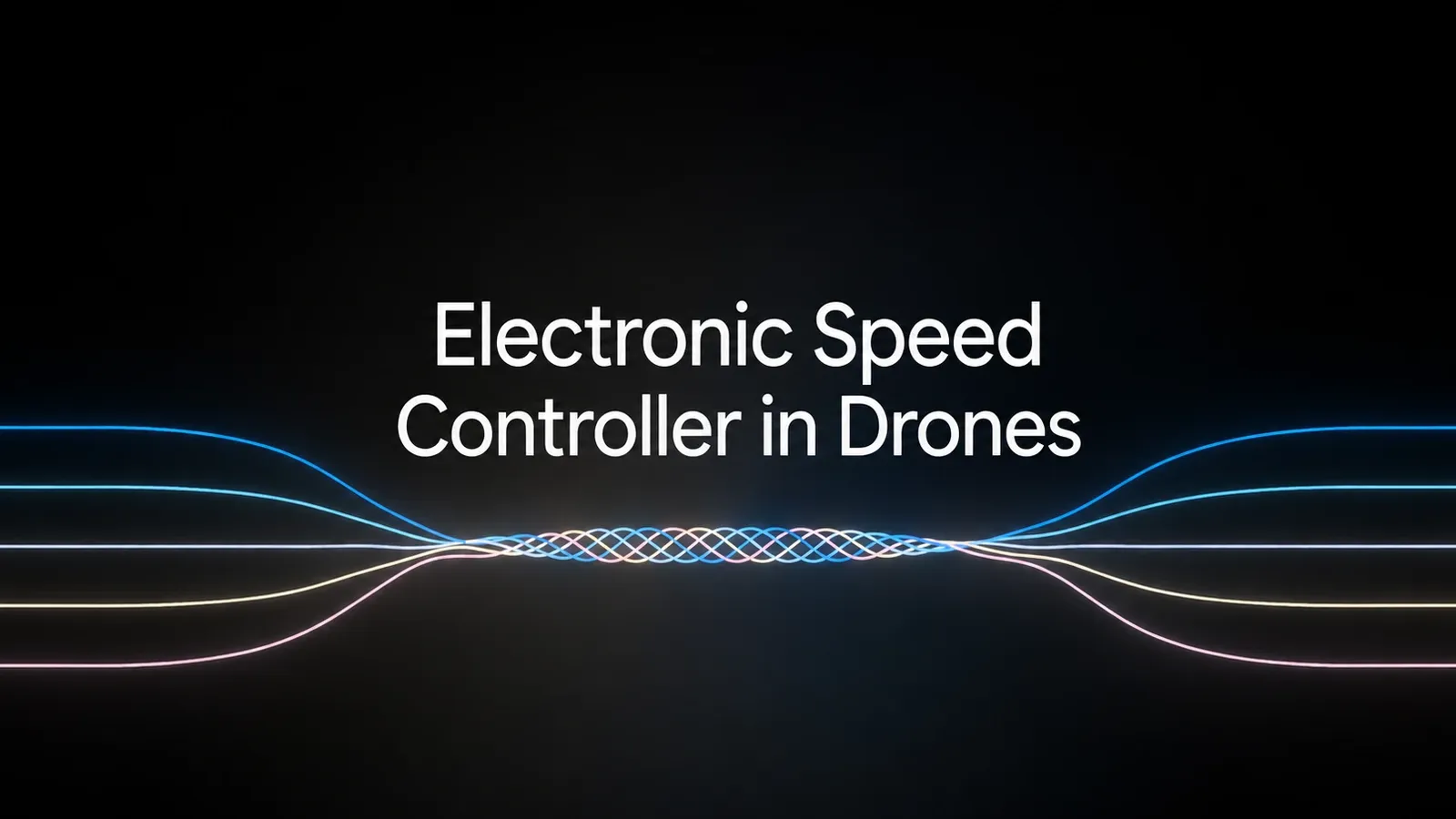 Electronic speed controller in drones