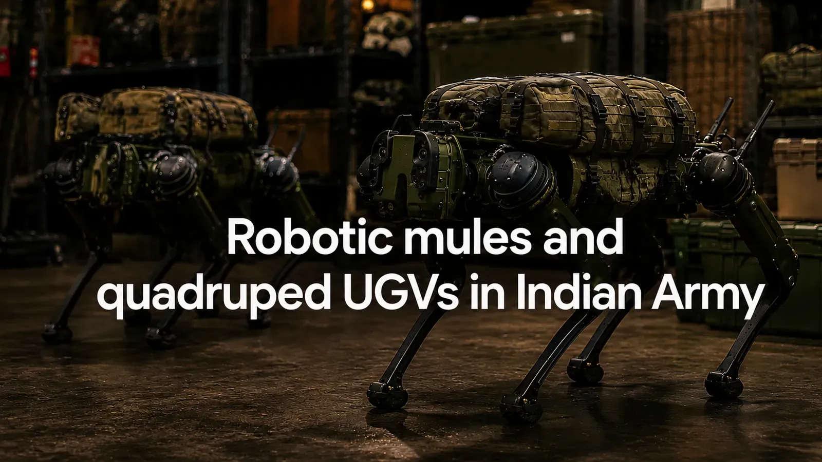 Robotic mules and quadruped UGVs in Indian Army service